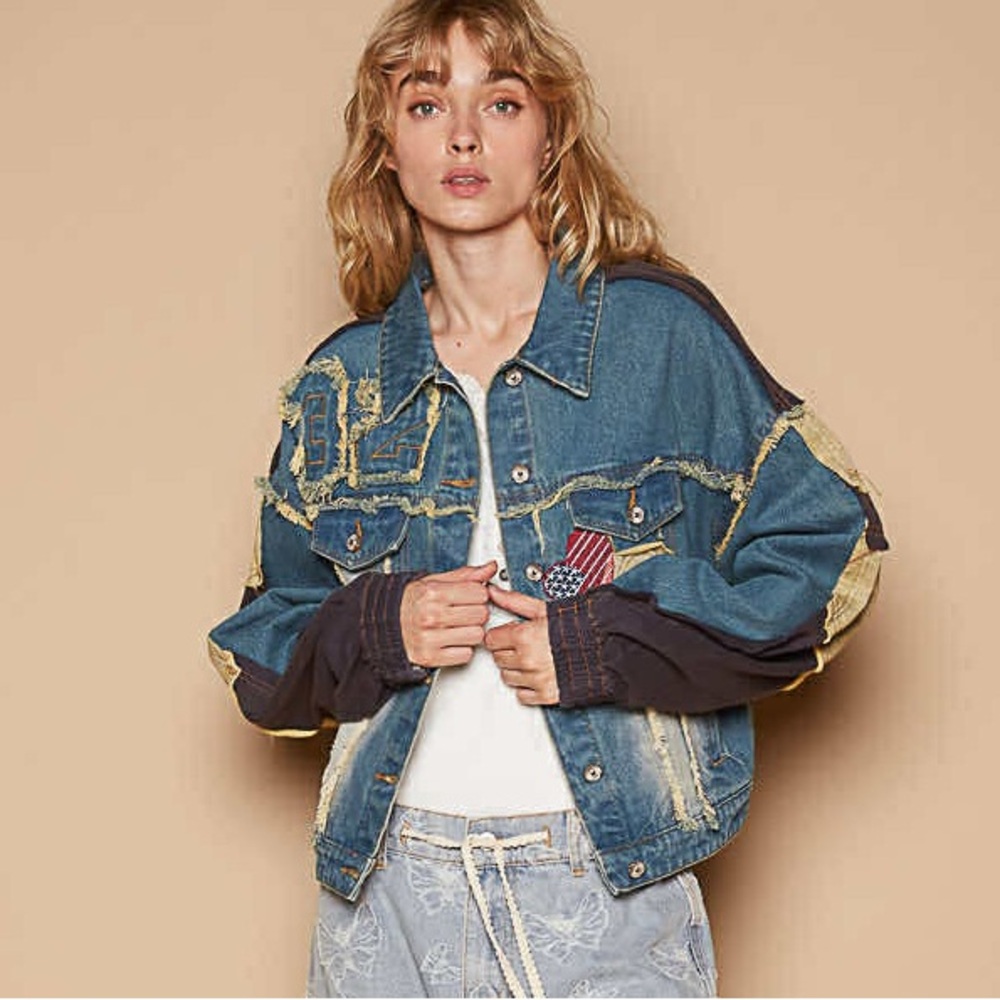 POL Denim Patchwork Jacket - Picture 5 of 6